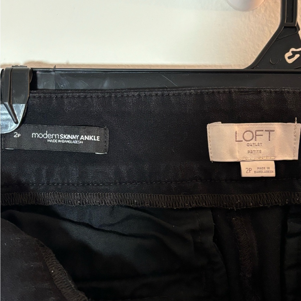 LOFT Women's Size 2P Black Modern Skinny Ankle Pants - Picture 5 of 5